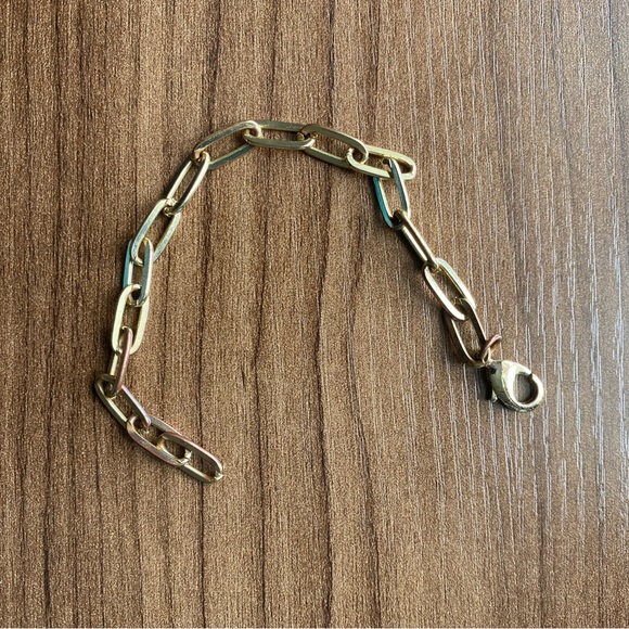 Men’s yellow gold chain bracelet